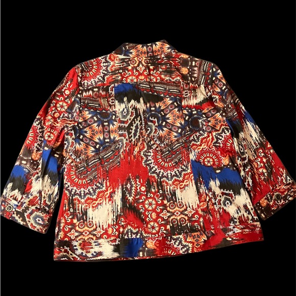 Chico’s Multicolor Print Jacket - Picture 2 of 6